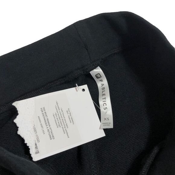 NEW Fabletics Amara Mini Skirt Black French Terry Drawstring Womens XS - Picture 5 of 6